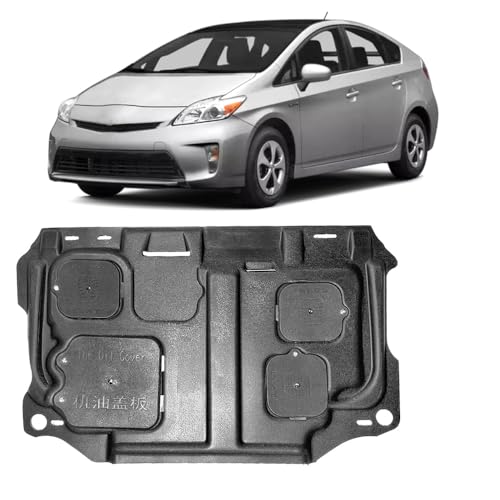 Image of Mud Flaps Engine Guards for Toyota Prius 2010 2011 2012 2013 2014 2015 Front Engine Splash Shield Guards Suitable Fit for Prius Under Engine Cover Directly Replace Original One Black
