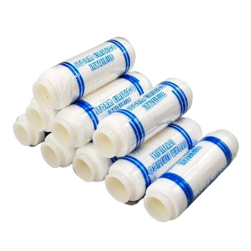 Opatiny 10 hilos de nailon de alta elasticidad de 100 m, 025 mm y 03 mm de diámetro, alambre de fuego elástico fuerte para envolver cebo de pesca en el mar, color blanco