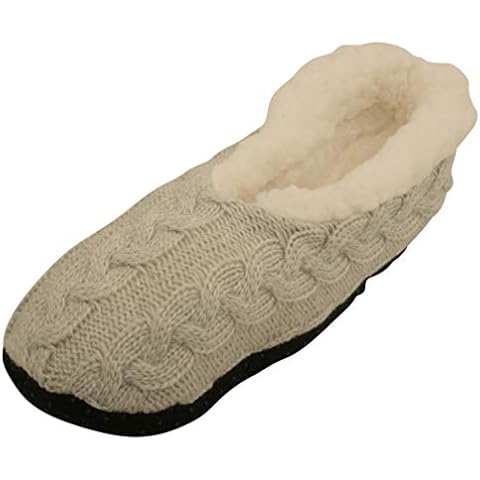 Ex-Store Ladies Light Grey Ballet Slipper Socks Cover