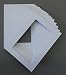 25 5x7 White Picture Mats with White Core, for 4x6 Pictures