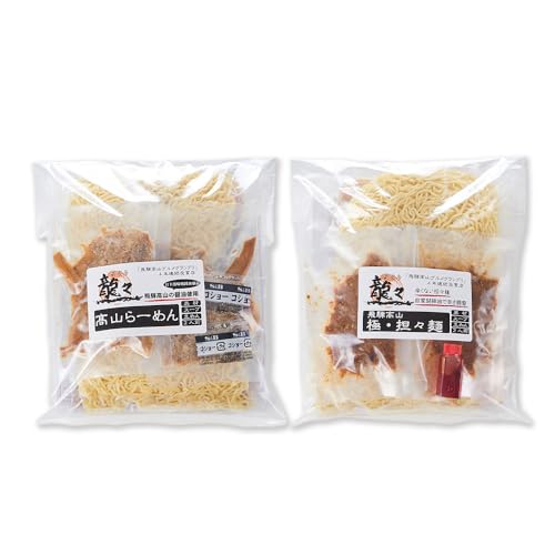 龍々 高山ラーメン&極・担々麺 詰め合わせ(お試し 各2食入り×1袋)|醤油スープ ごま 奥深い旨味 家庭で楽しむ ご当地ラーメン 濃厚 龍々 飛騨蕃茄屋