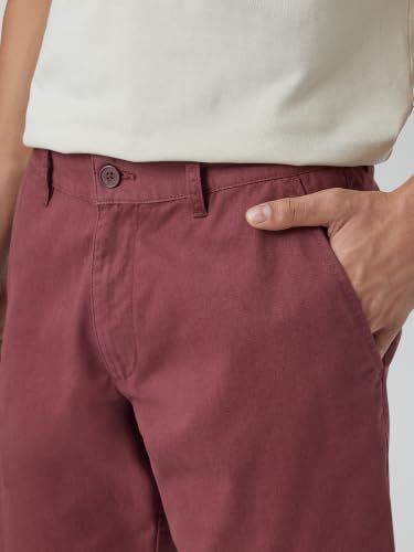 Image of XYXX Men's Element Chino Shorts | Solid Straight Fit | 100% Cotton with Dual Pockets & Plus Sizes