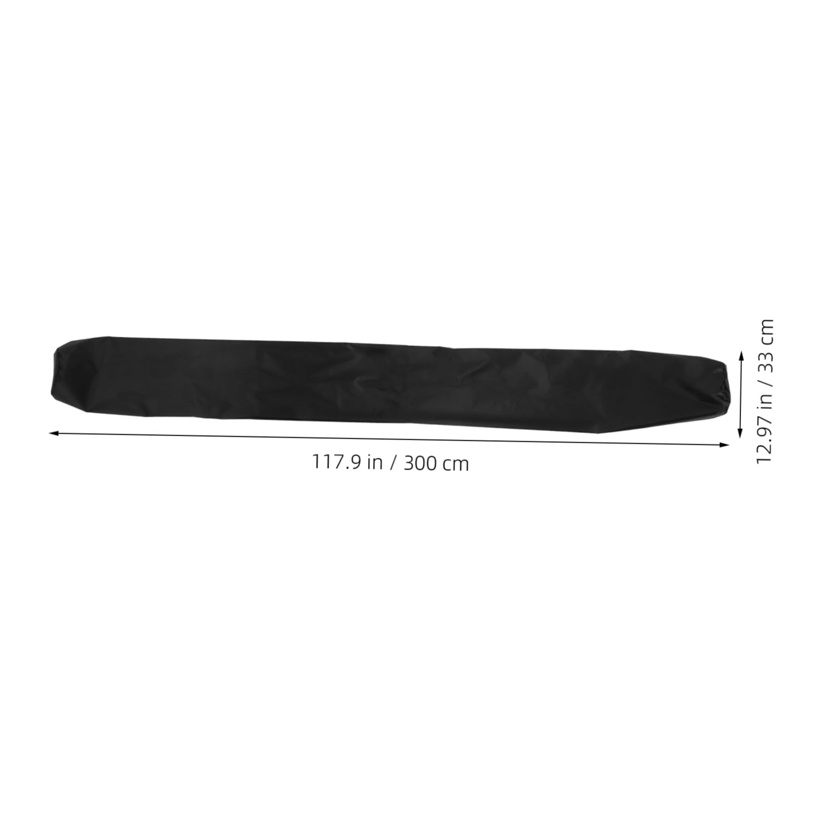 Gatuida Housse de Protection Imperméable Réutilisable et Solide Auvent Extérieur pour en Tissu Oxford Noir Toute Saison Rangement Extérieur sur Terrasse