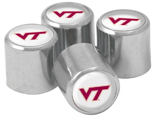Tapas de válvula Virginia Tech Hokies Stockdale con acabado de alta resistencia