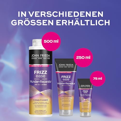 John Frieda Wunder Reparatur Conditioner - Inhalt: 250 ml - Sofort-Reparatur, Geschmeidigkeit & Schutz - Mit Argan-, Kokosnuss- & Moringa-Öl