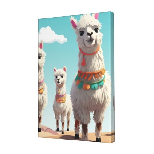 Impression HD toile lama mignon - Poster suspendu haute durabilité