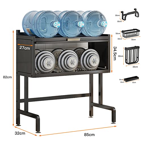 Égouttoir à vaisselle design avec étagère de rangement en acier