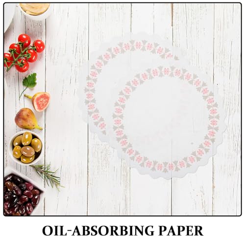 Napperons en papier de qualité supérieure - Sets imprimés ronds 18 cm