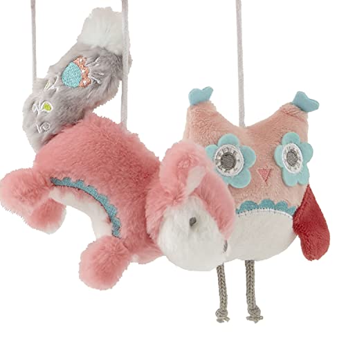 Levtex Baby - Fiona Musical Rotating Baby Crib Mobile - Plush Bears and Owls - Grey, Blue, Navy, Tauper, White - Nursery Accessories - Thumbnail 2