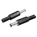 FolioGadgets 5.5mm x 2.1mm Male DC Power Socket Jack Solder Connector Adapter - 10 Pack
