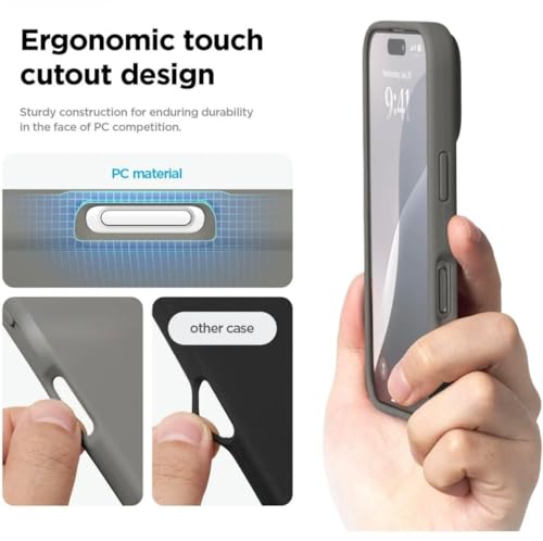 Image of Premium Liquid Silicone Case for iPhone 16 Plus - Slim Full Body Protective Back Cover with Soft Microfiber Lining, Anti-Slip Grip Scratch Resistant Phone Case (Light Grey)