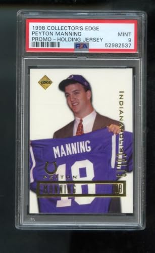 1998 Collector's Edge Peyton Manning Promo Graded ROOKIE Card PSA 9 Collectors
