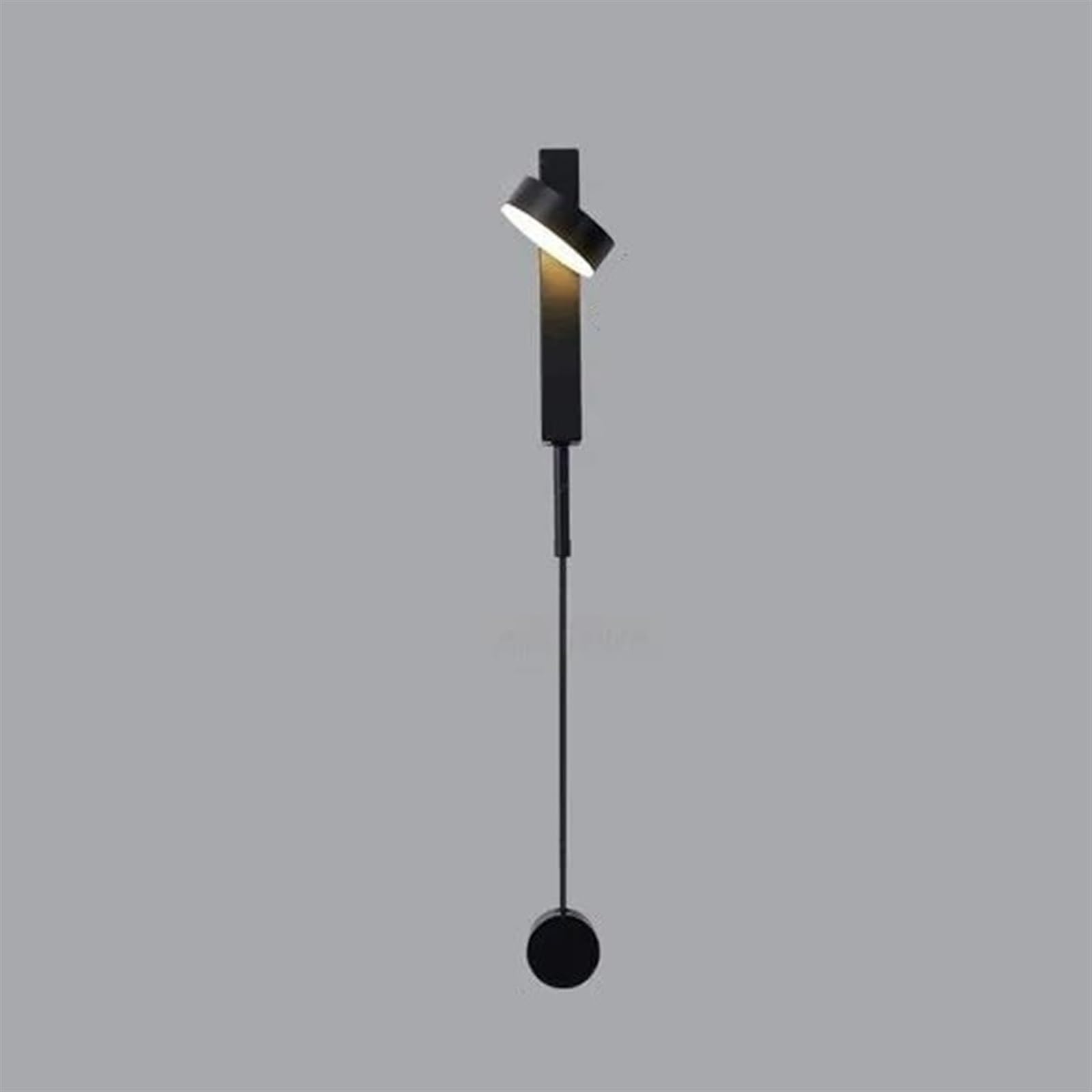 VDOQTLJT Wall Light Home Indoor Sconce Living Room Bedside Study Decor Modern Lamps Minimalist Rotation Dimming Switch Battery Lights(A,Three color dimming)