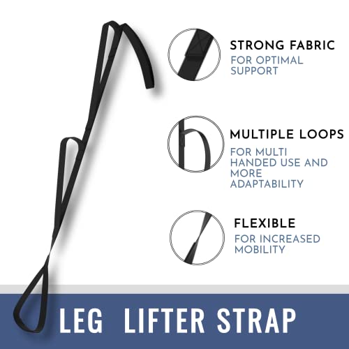 Vma 47” Leg Lifter Strap- 2-Pack, Long Leg Strap With Multiple Loops To Lift Leg, Total Hip Replacement Recovery Kit Or Knee Replacement Surgery Recovery Aids, Mobility Aids & Equipment #TOP3