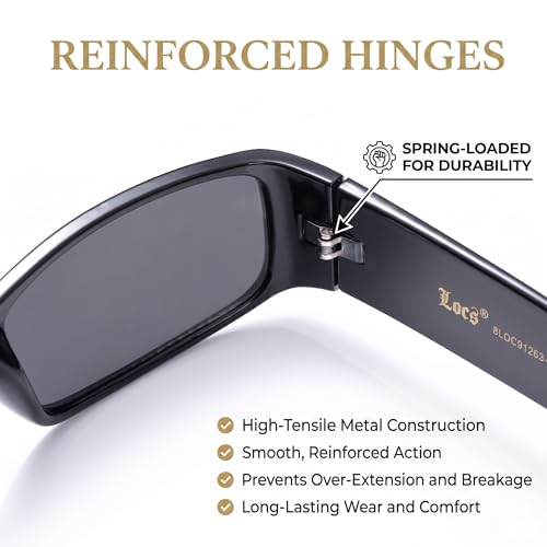 Image of Locs Mens Hardcore Gangster Sunglasses Bandana Print