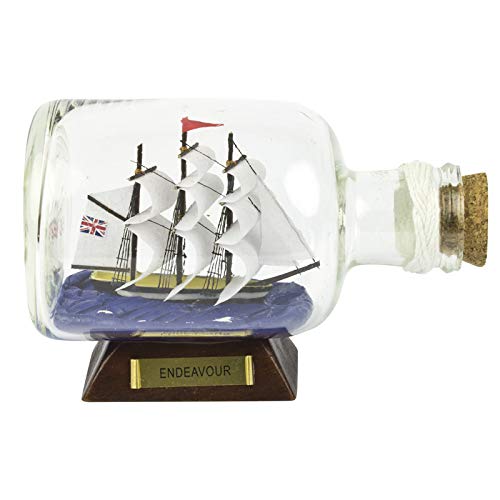 14cm HMS Endeavour Ship-in-Bottle