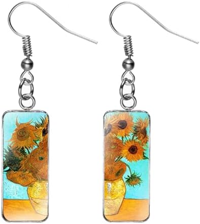 Boucles d'oreilles tournesol Van Gogh Bijoux de mode Collections célèbres Bou...