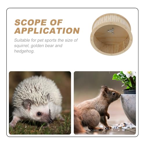 Roue pour hamster silencieuse en bois SOLUSTRE cage sans bruit - 4