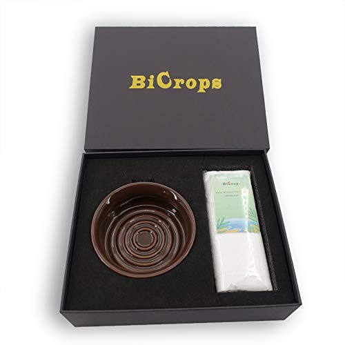 Bicrops Keramik-Rasierseifenschale für Herren, rutschfester Griff, breite Öffnung, großes Fassungsvermögen, einfacher zu schäumen, braun - Image 8