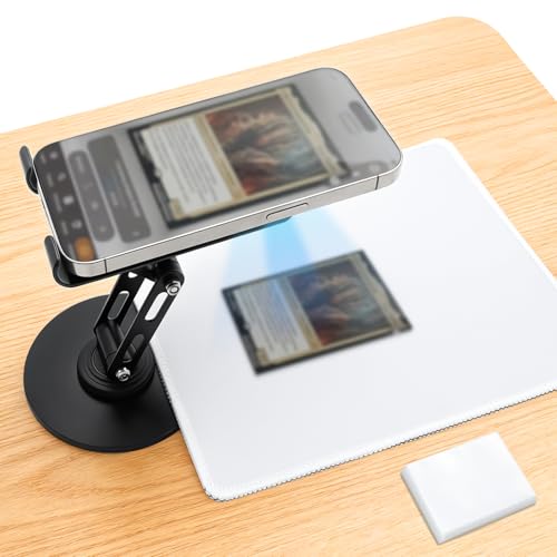 Foldable Trading Card Scanner Stand, Carbon Steel Phone Holder, Card...