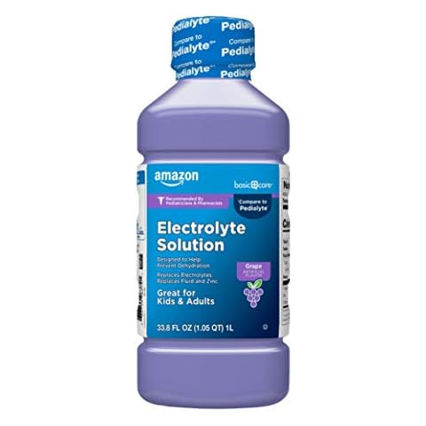 Amazon Basic Care Electrolyte Solution, Grape, 33.8 fl oz Cover