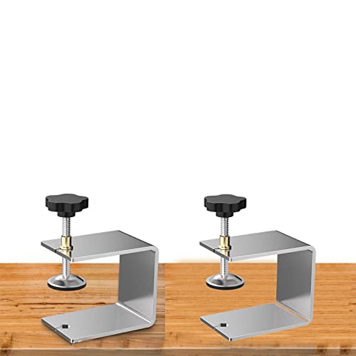 Baoblaze 2 braçadeiras de aço inoxidável para marcenaria, gabarito, gadgets de carpintaria, grampos