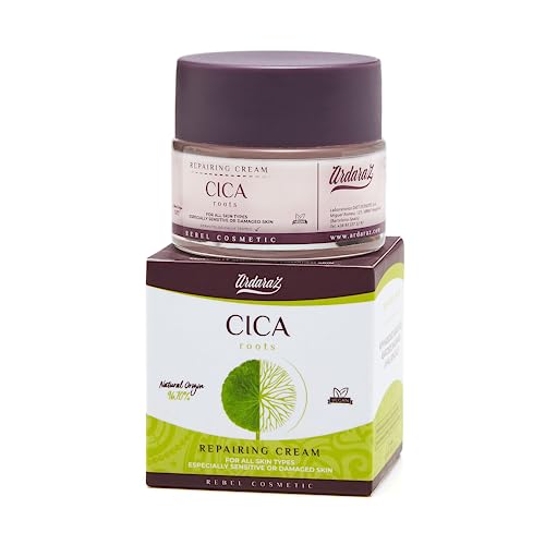 Ardaraz Crema Hidratante Facial mujer Reparadora con Cica (Centella Asiatica). Crema Antiarrugas Mujer que Hidrata y Reduce Rojeces e Irritaciones. Crema Facial mujer 50 ml