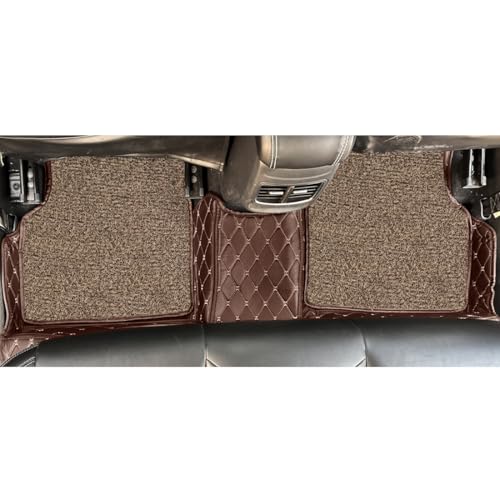 Image of Premium 7D Car Floor Mat for Tata Harrier EV | Coffee Beige