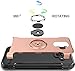 GETE Galaxy A6 2018 Case, 360 Degree Rotating Ring Holder Kickstand Protective Phone Cases Cover for Samsung Galaxy A6 2018 (Rose Gold)