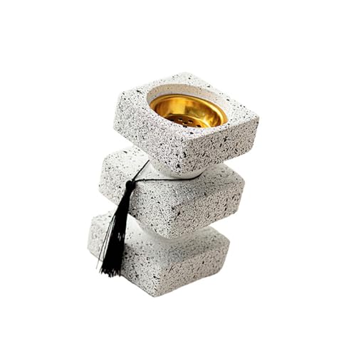 スタイル樹脂が燃えるバーナーベースエレガントな四角いレイヤータッセルディスプレイスタンドコレクターのベース