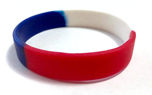 Image of TheAwristocrat 1 Dozen (12) Multi-Pack Blank Rubber Wristbands Silicone Bracelets - Select from a Variety of Colors