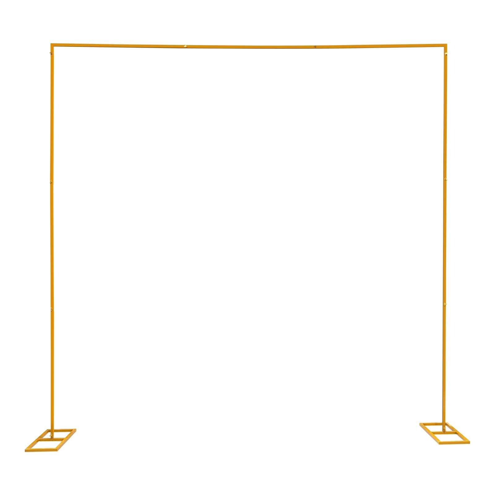 Arche de mariage 3x3m en métal jaune pour une décoration de Noël unique