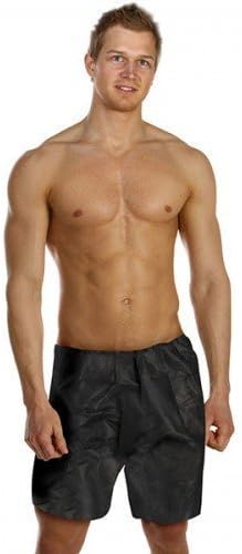 10 Boxer Shorts Disposable Black Mens Boxers for Spray Tan, Fake Tanning, Men Pants