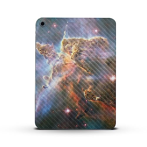 Image of MightySkins Carbon Fiber Skin Compatible with Apple iPad 10.9 inch 10th Gen (2022) Full Wrap Kit - Golden Nebula | Protective, Durable Textured Carbon Fiber Finish | Easy to Apply | Made in The USA