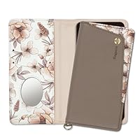 Amazon.co.jp: Elegante公式 Grayish Flower iPhone XR 用 ケース 手帳