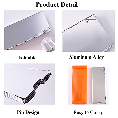 10 Pezzi Piatti Vento Alluminio Pieghevole