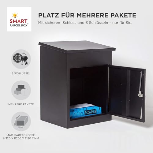 Paketbriefkasten Smart Parcel Box, schwarz - 6