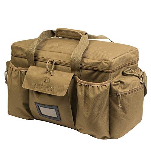 Departed Military Tactical Large Duffel Duffle, Shoulder Strap Travel Bag, Tactical Assault Military Molle Gear (Tan)