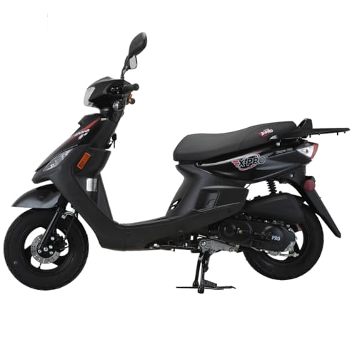 Image of X-PRO Bora 50cc Gas Moped Scooter for Adults - Automatic Transmission, 4‑Stroke Engine, Street Legal with Headlight, Rear Trunk, Front /Rear Suspension & DOT Tires