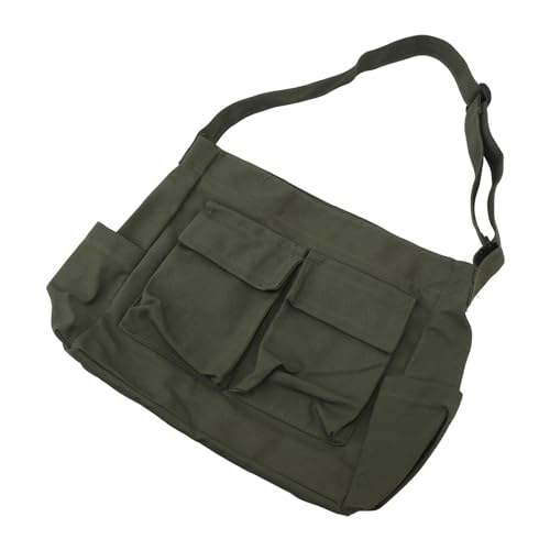 Bolso mensajero tipo canvas con gran capacidad miniatura 4