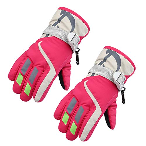 foshan Luvas de inverno impermeáveis para meninos e meninas com forro espesso quente e à prova de ve