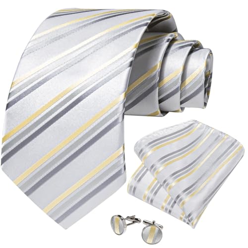 Set de corbata formal para hombres de seda y poliéster