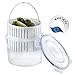 Crystalia 2500 ml Gurkenglas mit Sieb Pickle Jar With Strainer 100% BPA FREI Gewürzgurken Aufbewahrung, Essiggurken Behälter, Gurken Aufbewahrung mit Auslaufsicherem, Verschließbarem Deckel ml Glas günstig Kaufen-Crystalia 2500 ml Gurkenglas mit Sieb Pickle Jar With Strainer 100% BPA FREI Gewürzgurken Aufbewahrung, Essiggurken Behälter, Gurken Aufbewahrung mit Auslaufsicherem, Verschließbarem Deckel