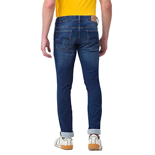 Image of Spykar Men's Mid Rise Skinny Fit Jeans