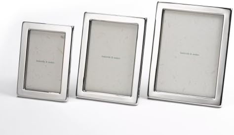 Baskerville & Sanders Designer Silver Plated Narrow Classic Frame-7x5"
