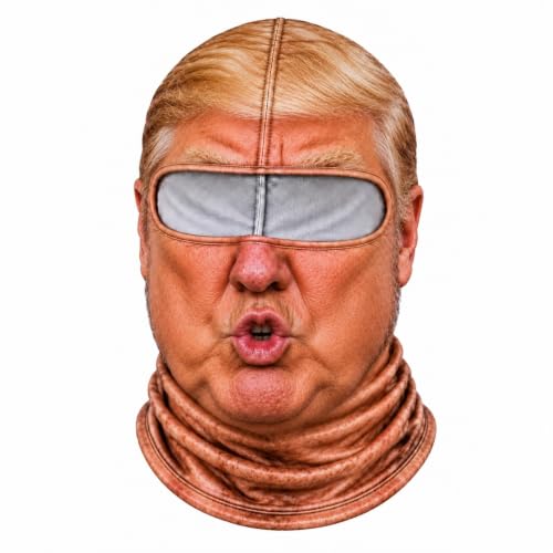 XINJUJILYLYM Funny Ski Mask,Funny Ski Mask for Men Women 2026 Winter Hilarious Realistic Old Man Full Face Covers Party Outdoor Costumes,#Beige1,One Size - image 2