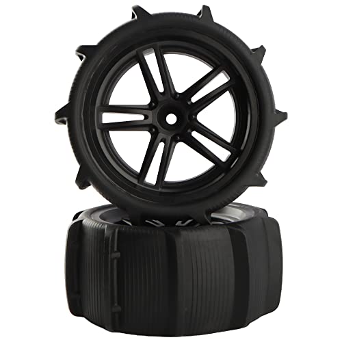 GDOOL 1/10 RC Paddle Tires Wheels 12mm Hex Tyer PX9200-29A for High Speed 9125 X07 X08 X17 9155 9156 RC Cars 9201E 9205E 9206E 200E 201E RZ001G-A 104009 YC400 2995 Trucks(2 Pieces)