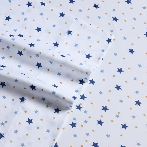 Image of Kids Bedding Set Bed in a Bag for Boys and Girls Toddlers Printed Sheet Set and Comforter, Twin, Galaxy