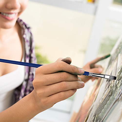 Artist Paint Brush Set - Vikewe 16 Different Sizes Paint Brushes With Oil Painting Knife And Sponge, Suitable For Acrylic, Watercolor, Oil And Gouache Painting, Perfect For Artists Kids - Blue #TOP5