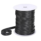 14 Yard Black Satin Blanket Binding Double Fold Satin Bias Tape Bias Tape Ribbon Blanket Seam Binding Sewing Piping Trim for Clothing Sewing Seaming Quilting Hemming DIY Crafts Cheongsam Decoration